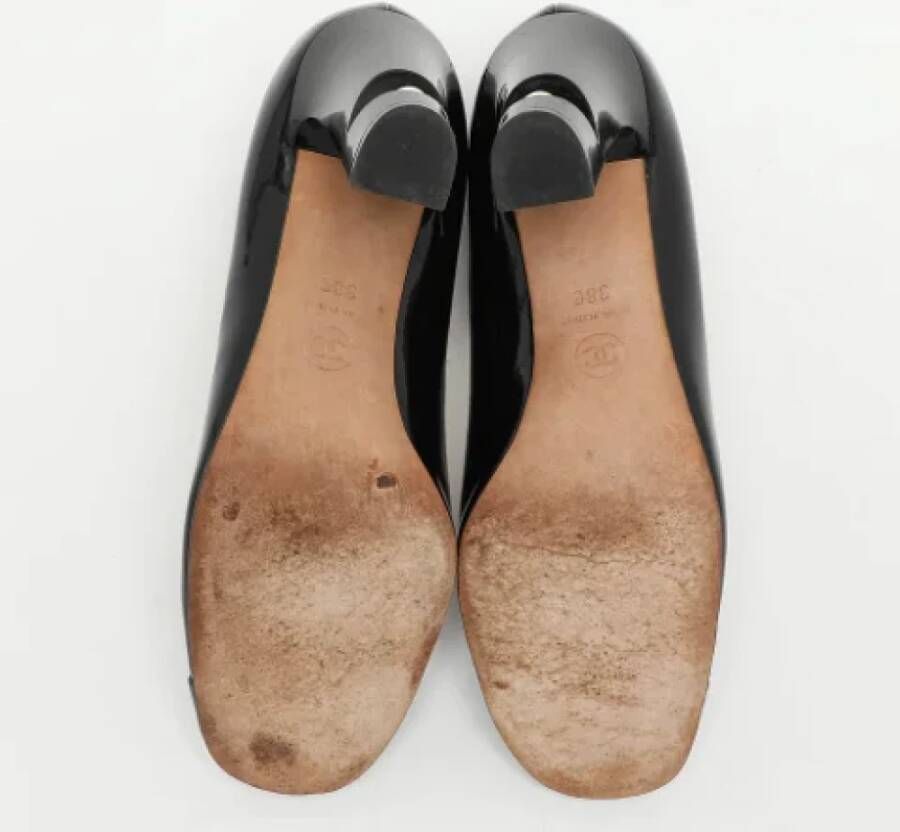 Chanel Vintage Pre-owned Leather heels Black Dames