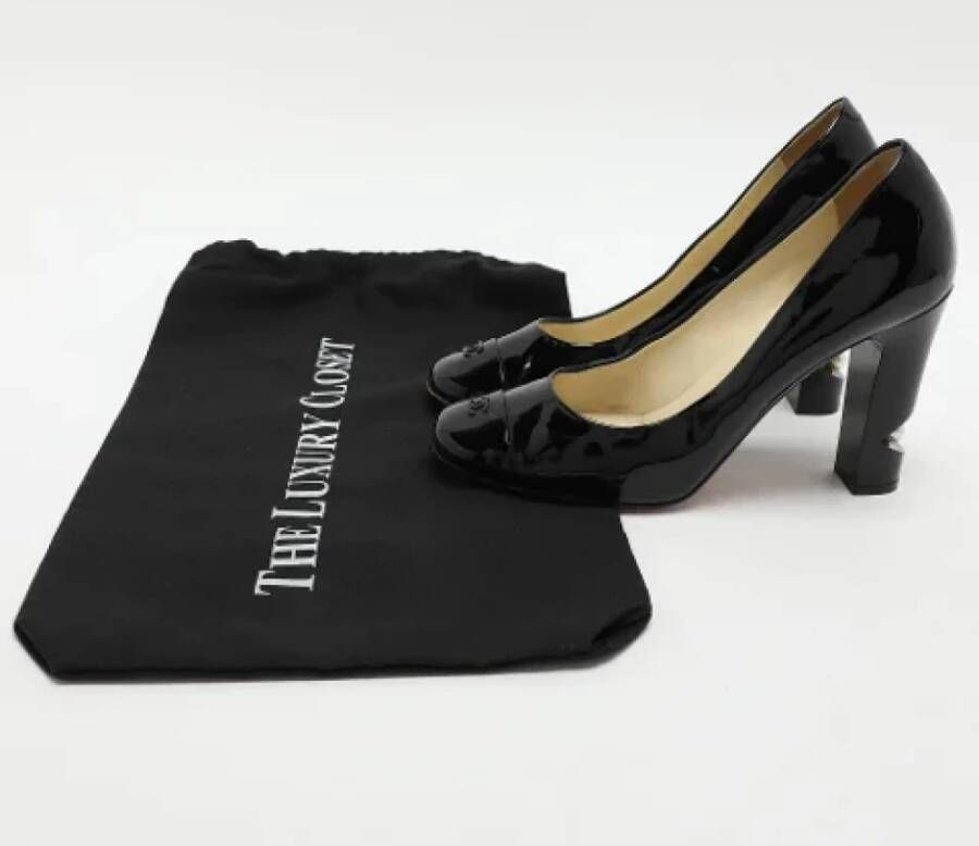 Chanel Vintage Pre-owned Leather heels Black Dames