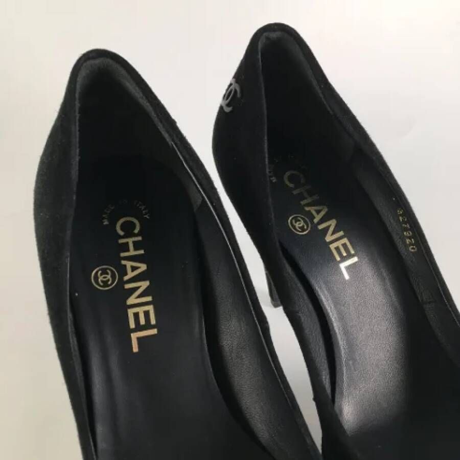 Chanel Vintage Pre-owned Leather heels Black Dames