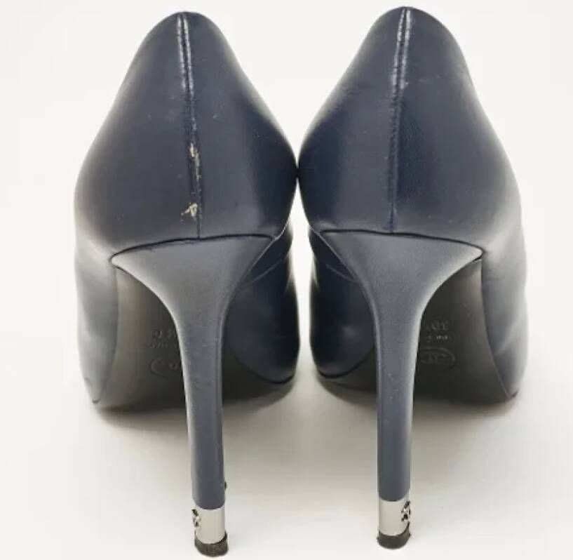 Chanel Vintage Pre-owned Leather heels Black Dames