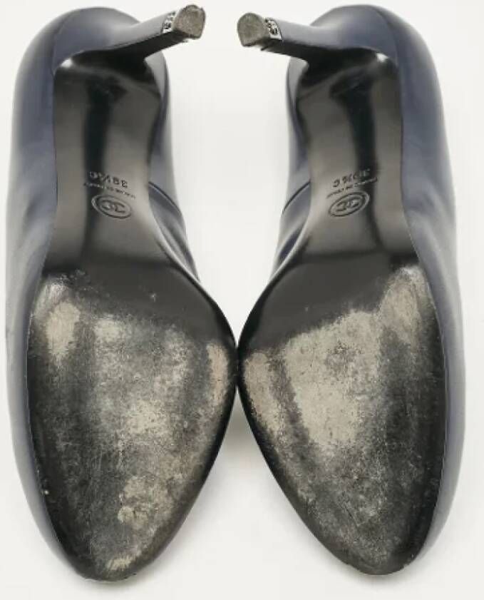 Chanel Vintage Pre-owned Leather heels Black Dames