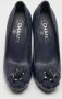 Chanel Vintage Pre-owned Leather heels Blue Dames - Thumbnail 2