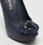Chanel Vintage Pre-owned Leather heels Blue Dames - Thumbnail 6
