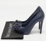 Chanel Vintage Pre-owned Leather heels Blue Dames - Thumbnail 8