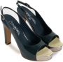 Chanel Vintage Pre-owned Leather heels Blue Dames - Thumbnail 3