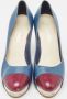 Chanel Vintage Pre-owned Leather heels Blue Dames - Thumbnail 3
