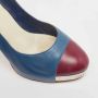 Chanel Vintage Pre-owned Leather heels Blue Dames - Thumbnail 7