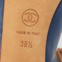 Chanel Vintage Pre-owned Leather heels Blue Dames - Thumbnail 8