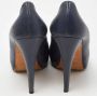 Chanel Vintage Pre-owned Leather heels Blue Dames - Thumbnail 4