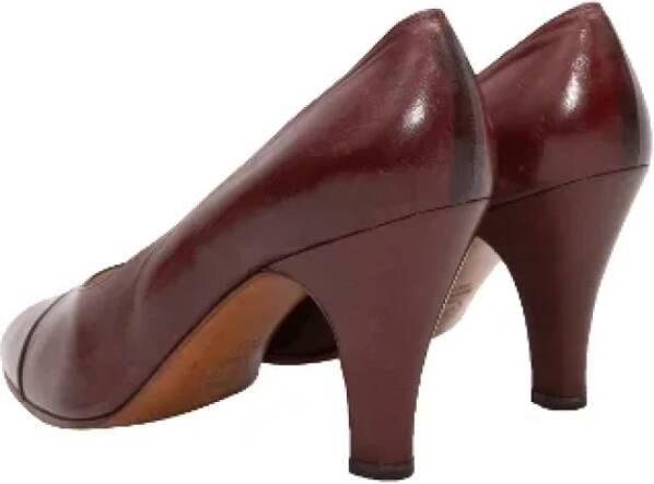 Chanel Vintage Pre-owned Leather heels Brown Dames