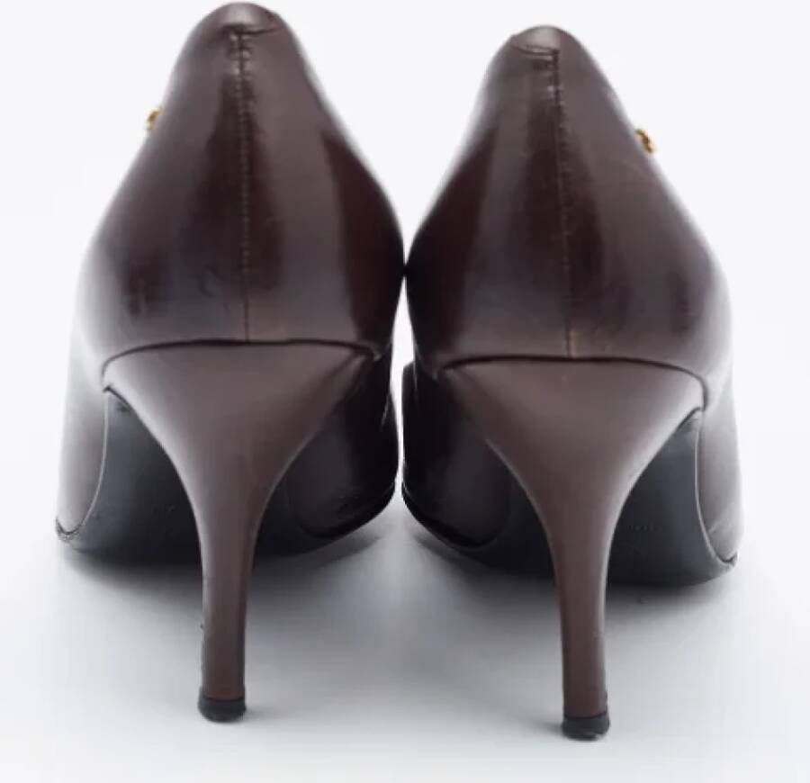 Chanel Vintage Pre-owned Leather heels Brown Dames