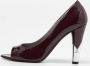 Chanel Vintage Pre-owned Leather heels Purple Dames - Thumbnail 2