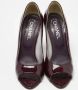 Chanel Vintage Pre-owned Leather heels Purple Dames - Thumbnail 3