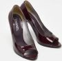 Chanel Vintage Pre-owned Leather heels Purple Dames - Thumbnail 4