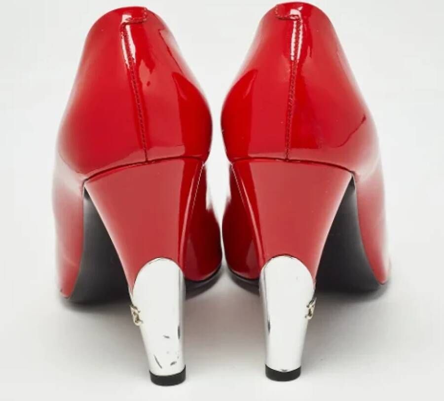 Chanel Vintage Pre-owned Leather heels Red Dames