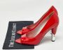 Chanel Vintage Pre-owned Leather heels Red Dames - Thumbnail 9