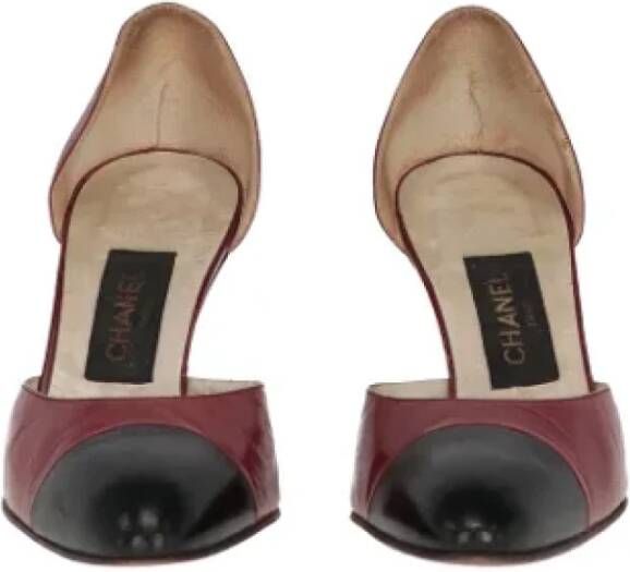 Chanel Vintage Pre-owned Leather heels Red Dames