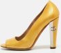 Chanel Vintage Pre-owned Leather heels Yellow Dames - Thumbnail 2