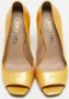 Chanel Vintage Pre-owned Leather heels Yellow Dames - Thumbnail 3