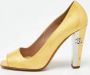 Chanel Vintage Pre-owned Leather heels Yellow Dames - Thumbnail 2