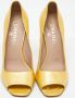 Chanel Vintage Pre-owned Leather heels Yellow Dames - Thumbnail 3