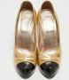 Chanel Vintage Pre-owned Leather heels Yellow Dames - Thumbnail 3