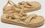 Chanel Vintage Pre-owned Leather sandals Beige Dames - Thumbnail 4