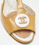 Chanel Vintage Pre-owned Leather sandals Beige Dames - Thumbnail 7