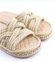 Chanel Vintage Pre-owned Leather sandals Beige Dames - Thumbnail 3