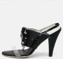 Chanel Vintage Pre-owned Leather sandals Black Dames - Thumbnail 2