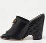 Chanel Vintage Pre-owned Leather sandals Black Dames - Thumbnail 2