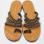 Chanel Vintage Pre-owned Leather sandals Black Dames - Thumbnail 3