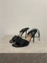 Chanel Vintage Pre-owned Leather sandals Black Dames - Thumbnail 2