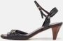Chanel Vintage Pre-owned Leather sandals Black Dames - Thumbnail 2