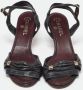 Chanel Vintage Pre-owned Leather sandals Black Dames - Thumbnail 3