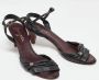 Chanel Vintage Pre-owned Leather sandals Black Dames - Thumbnail 4