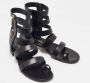 Chanel Vintage Pre-owned Leather sandals Black Dames - Thumbnail 4