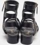 Chanel Vintage Pre-owned Leather sandals Black Dames - Thumbnail 5