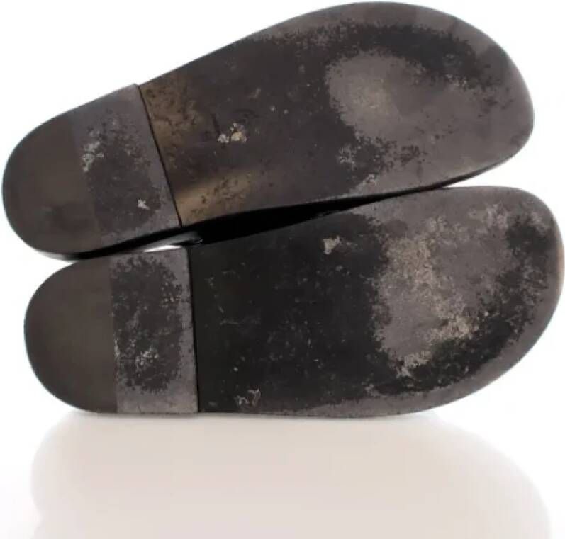 Chanel Vintage Pre-owned Leather sandals Black Dames