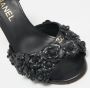 Chanel Vintage Pre-owned Leather sandals Black Dames - Thumbnail 5