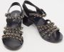 Chanel Vintage Pre-owned Leather sandals Black Dames - Thumbnail 2