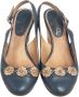 Chanel Vintage Pre-owned Leather sandals Blue Dames - Thumbnail 2