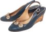 Chanel Vintage Pre-owned Leather sandals Blue Dames - Thumbnail 3