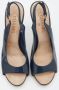 Chanel Vintage Pre-owned Leather sandals Blue Dames - Thumbnail 3