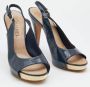 Chanel Vintage Pre-owned Leather sandals Blue Dames - Thumbnail 4