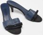 Chanel Vintage Pre-owned Leather sandals Blue Dames - Thumbnail 4
