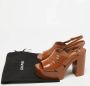 Chanel Vintage Pre-owned Leather sandals Brown Dames - Thumbnail 9