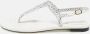 Chanel Vintage Pre-owned Leather sandals Gray Dames - Thumbnail 2