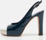 Chanel Vintage Pre-owned Leather sandals Green Dames - Thumbnail 2