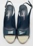 Chanel Vintage Pre-owned Leather sandals Green Dames - Thumbnail 3
